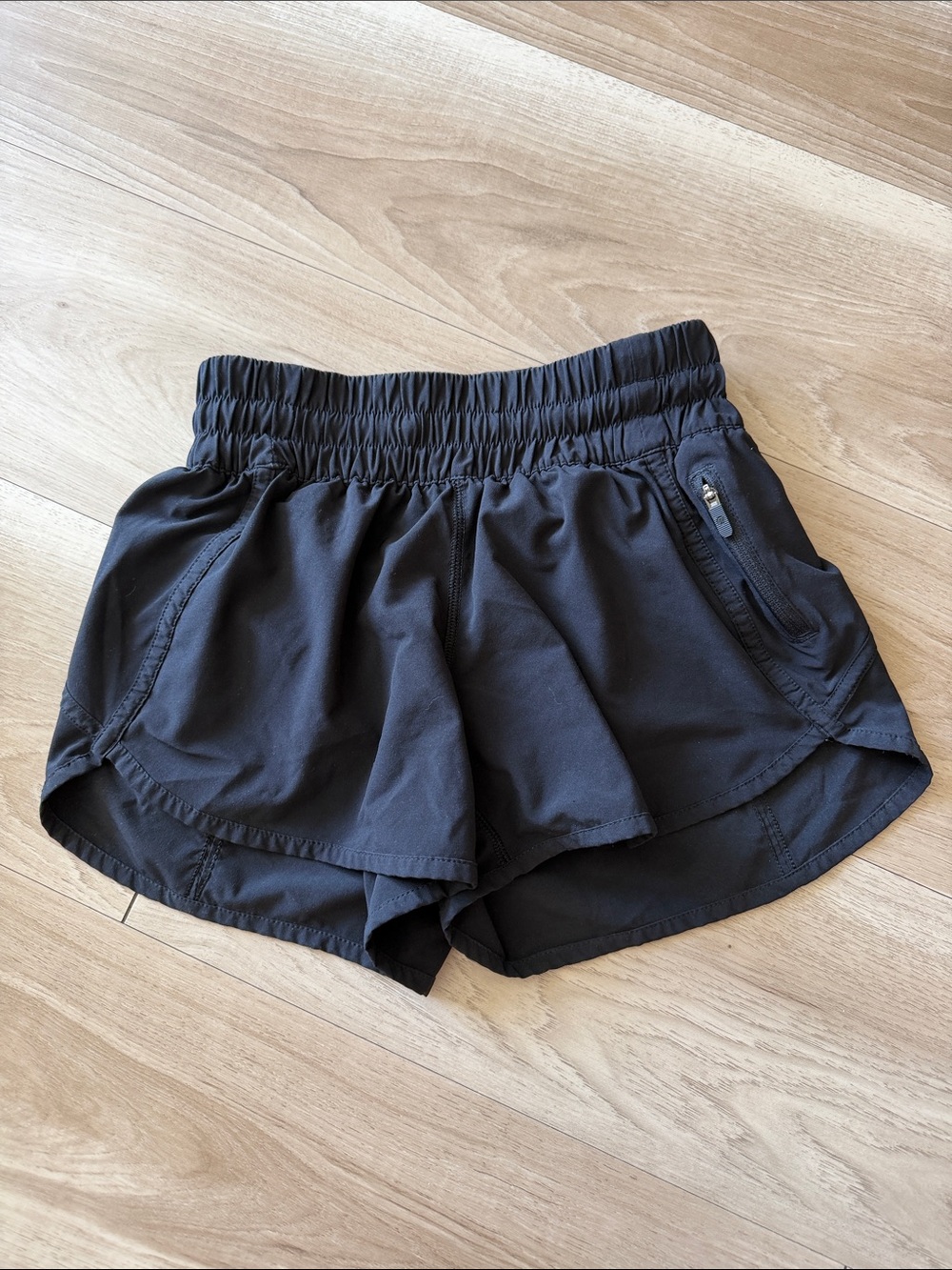 Lululemon Women’s Black Athletic Shorts with Elastic Waist